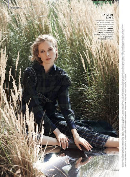 Kathrin Werderitsch in Karo-Style for Madonna magazine