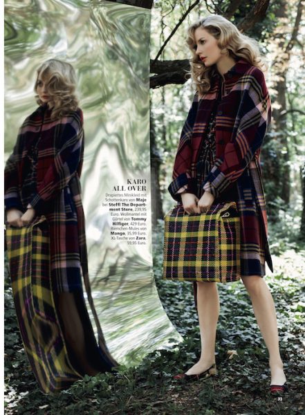 Kathrin Werderitsch in Karo-Style for Madonna magazine