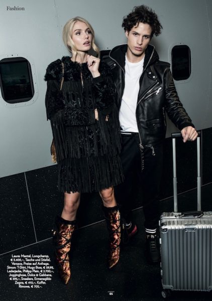 Laura Paal and Simon-Andrés for Wien Live Look! magazine