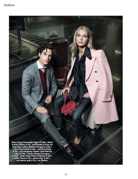 Laura Paal and Simon-Andrés for Wien Live Look! magazine