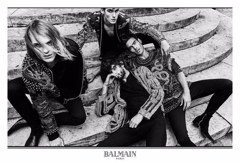 Jon Kortajarena for Balmain Fall/Winter 2017 Campaign