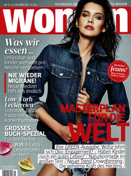 Iris Kavka on the Cover of WOMAN magazine
