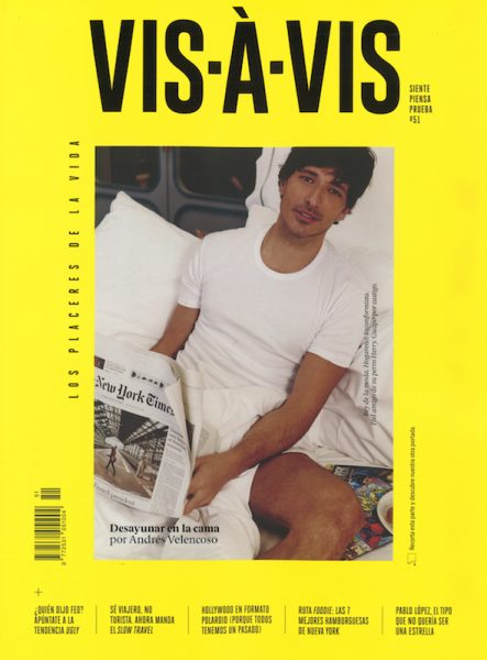 Andres Velencoso for Vis-À-Vis by Borja de la Lama